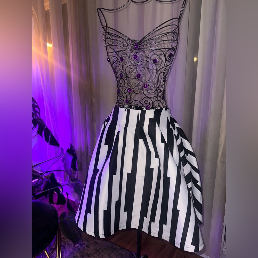 Black And White Skirt